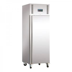 Gastronorm koelkast 550 liter RVS Op wielen Gastronorm koelkast 550 liter RVS Op wielen