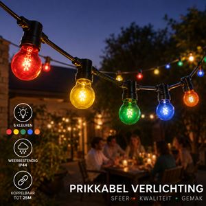 Gekleurde verlichting 20m