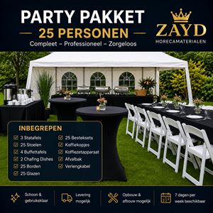 Party pakket 25 personen Party pakket 25 personen
