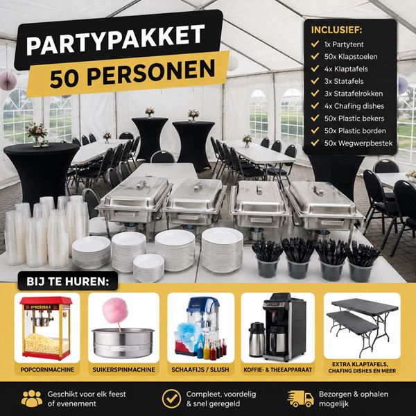 Partypakket 50 personen Partypakket 50 personen